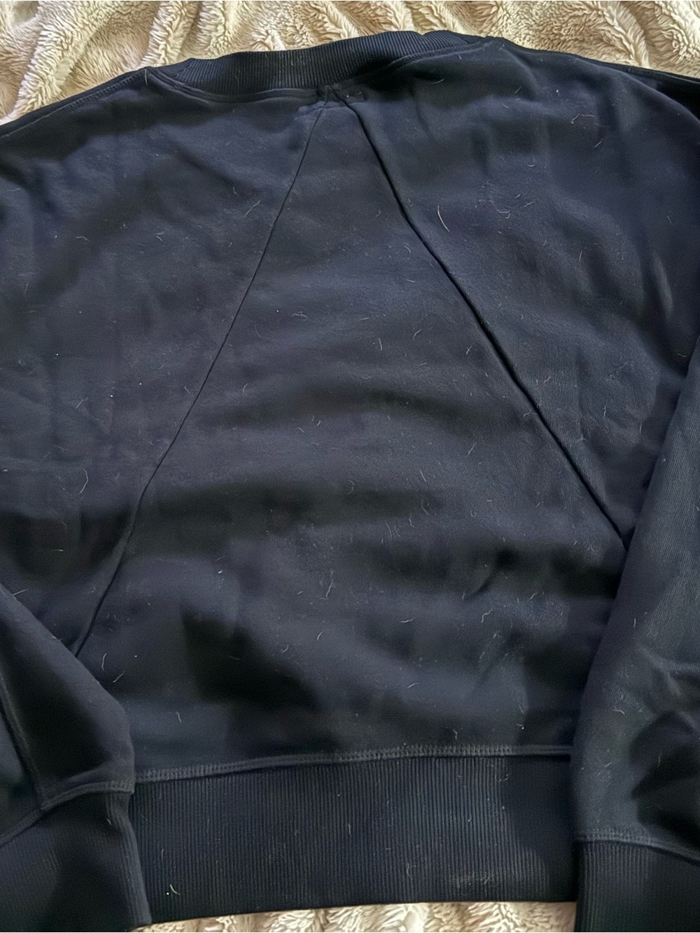 rag & bone Black Crewneck Sweatshirt with White Logo - Picture 3 of 3